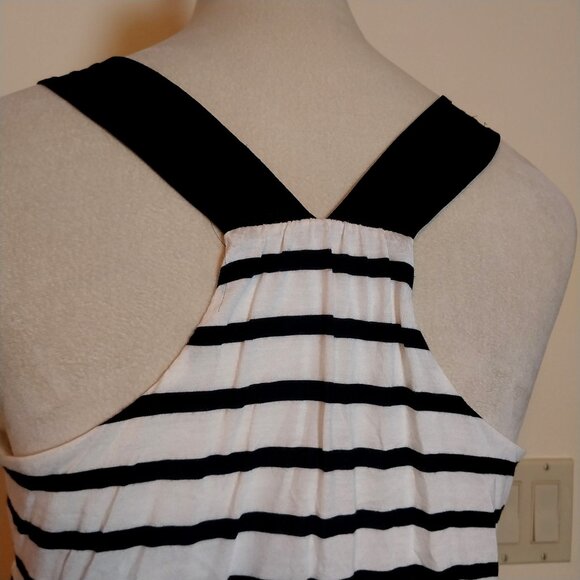 EXPRESS STRIPED SIZE S/P STRETCHY RACER BACK MAXI DRESS - Picture 9 of 12